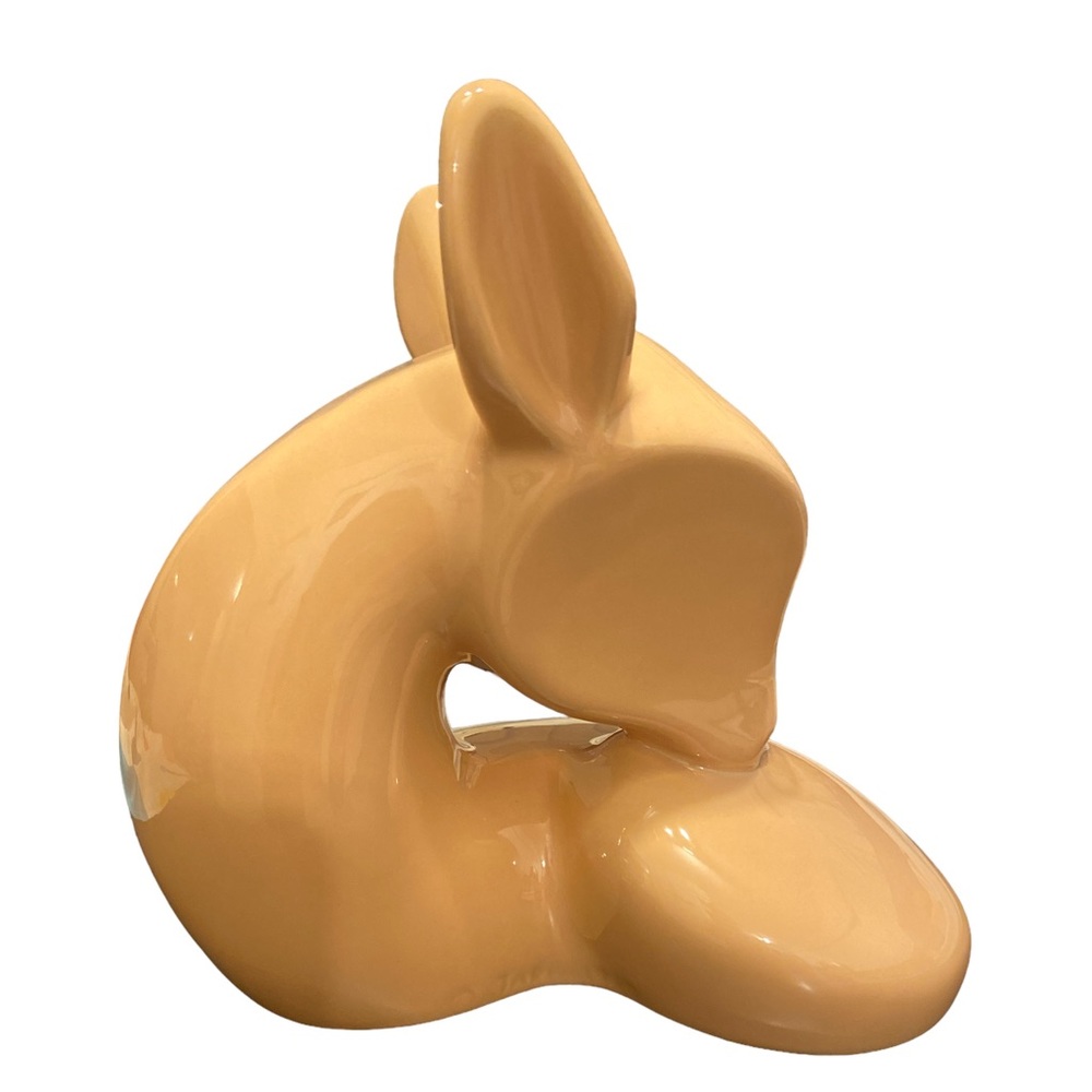 RARE JARU CALIFORNIA PEACH CERAMIC FAWN DEER